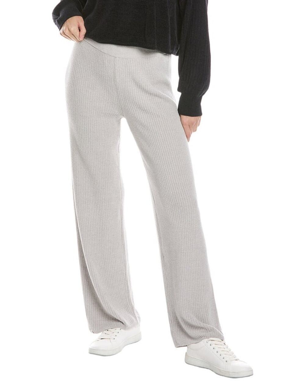 Barefoot Dreams CozyChic Ultra Lite Solid Rib Pant Gray S